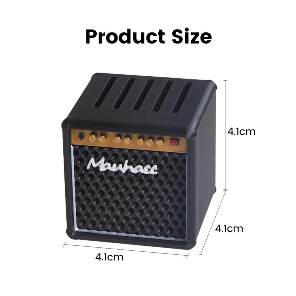 Miwayer Guitar Pick Holder/3D Printed Large-Capacity Portable Amp Shape Guitar Pick Holder W/5 Slots/for Guitar Accessories