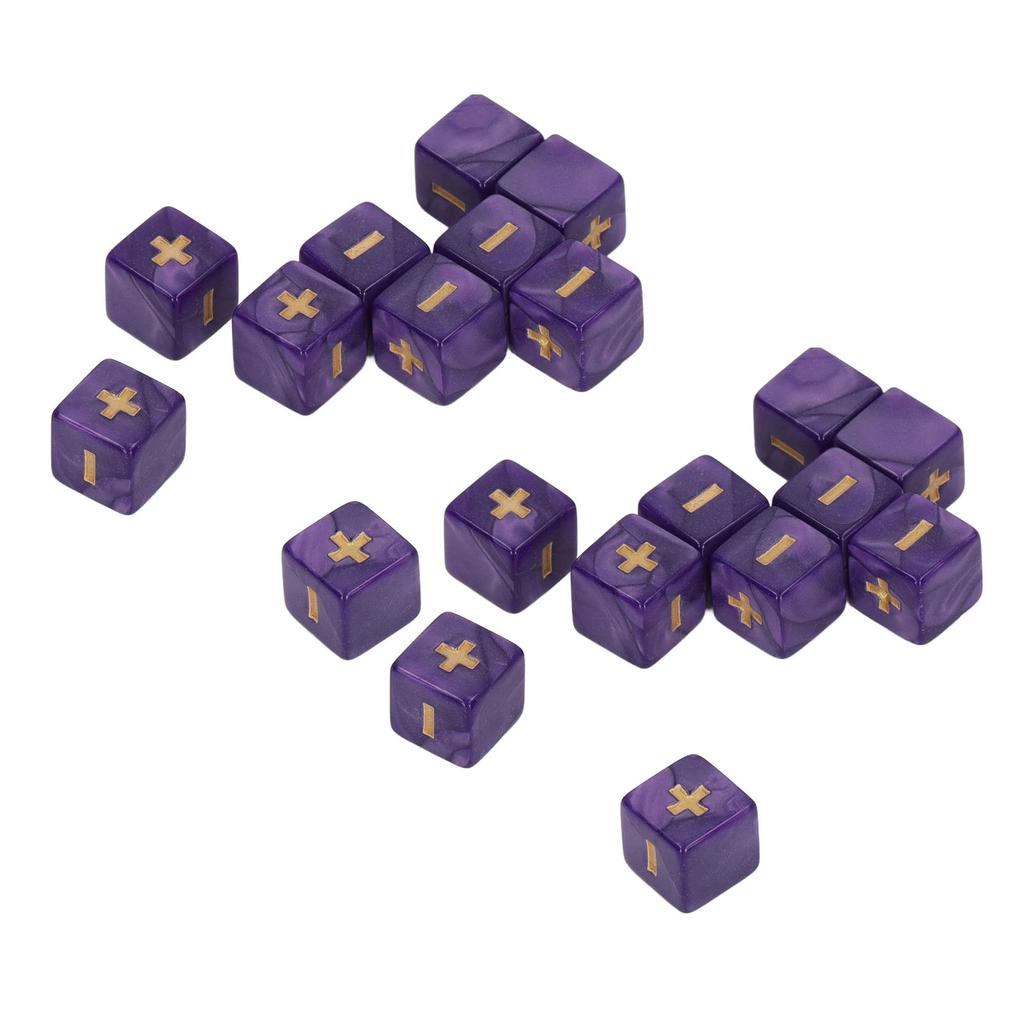 20Pcs 16mm Dice Set Math Operation Calculation Minus Sign Plus Toys for Kids Classroom Teaching