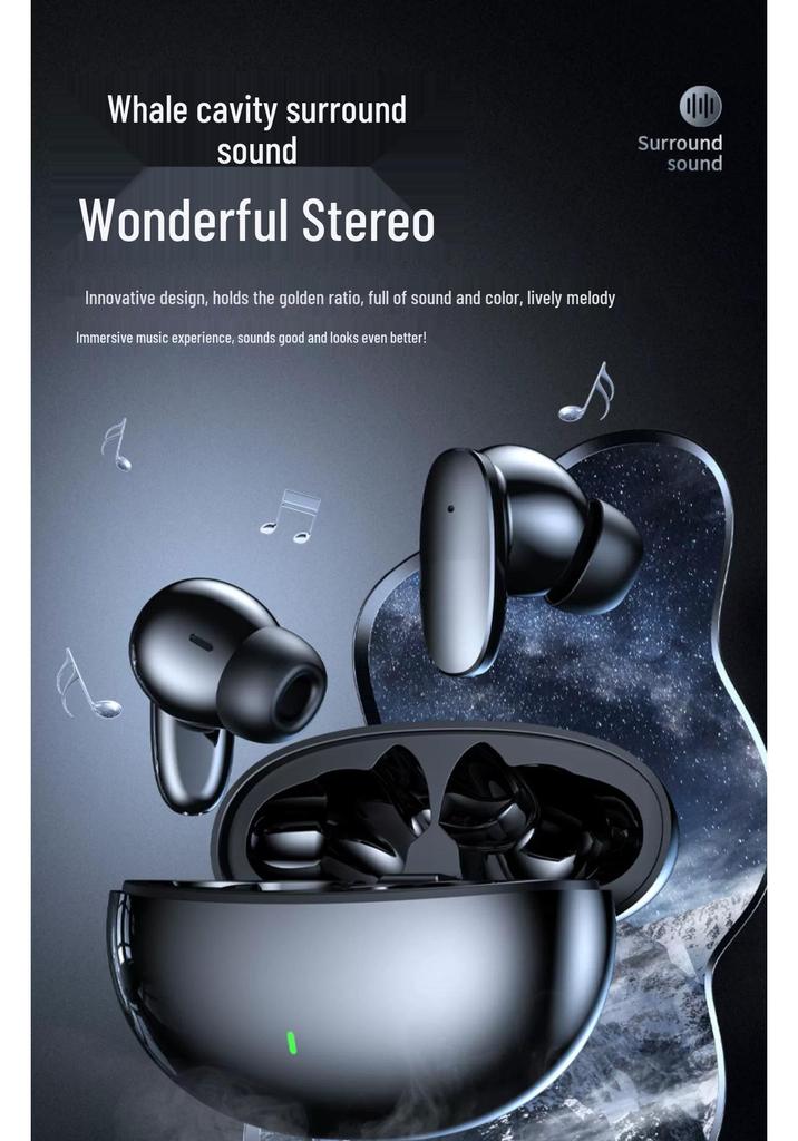 5.4 True Wireless Noise-Cancelling Earbuds with Long Battery for Sports & Gaming