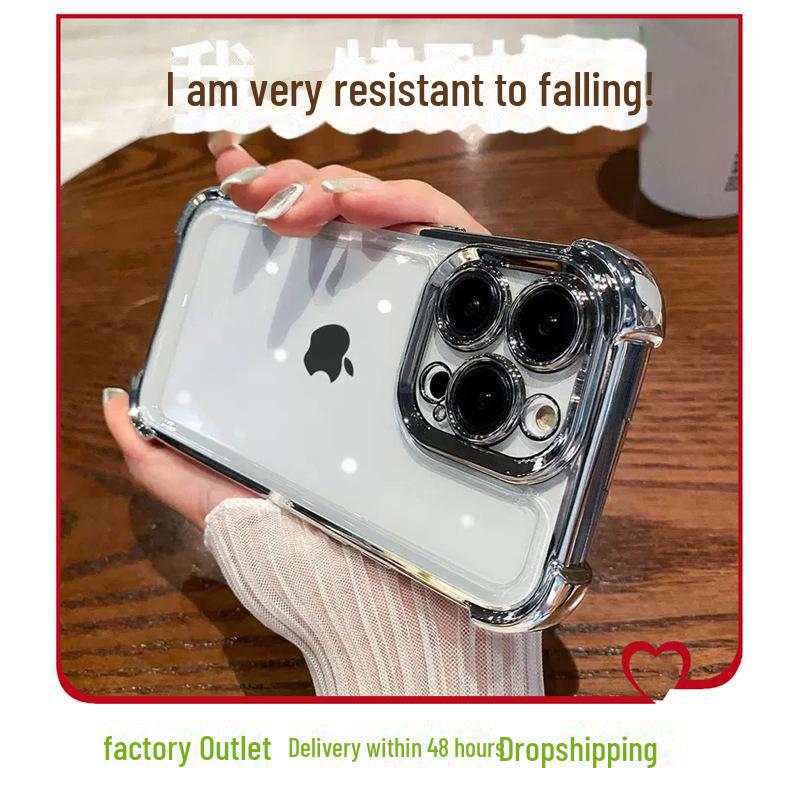 

Electroplated Acrylic Anti-Fall Case for iPhone 15/14 Pro Max with Precision Cutouts 11 Pro Max