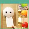 Mounted Wall Kitchen Toilet And Cartoon Waterproof Tissue Roll Paper Tube Toilet Paper Box