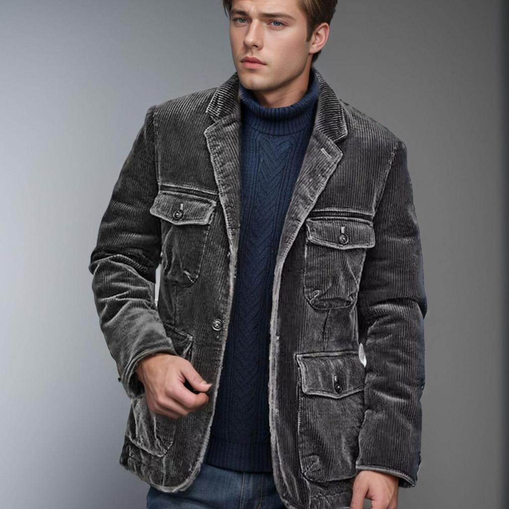 Herenblazer voor lente en herfst, casual mode, effen kleur, jasje, herentop