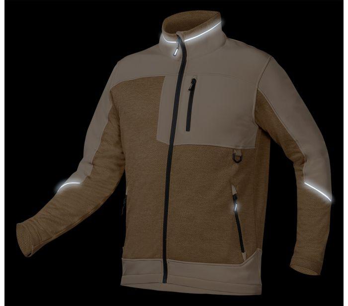 Bluza Softshell Outdoor, Beżowa, Rozmiar Xxl - T N81-516-Xx
