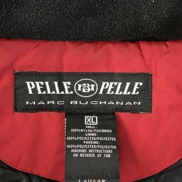 Pelle Pelle Waterproof Nylon Padded Blouson Outer Jacket Parka Men's XL Red Mark Buchanan(USED)