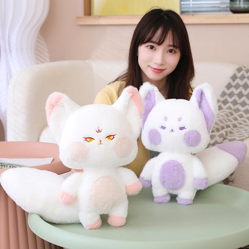 New Kawaii Big Tail Fox Plush Doll Cute Dudu Fox Girl Creative Pillow Doll Toy Christmas Girlfriend Birthday Gift