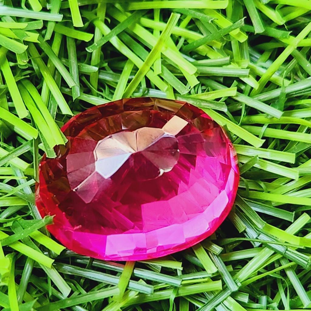 46.90 Ct Natural Mozambique Pink Sapphire Oval Cut Certified Loose Gemstone