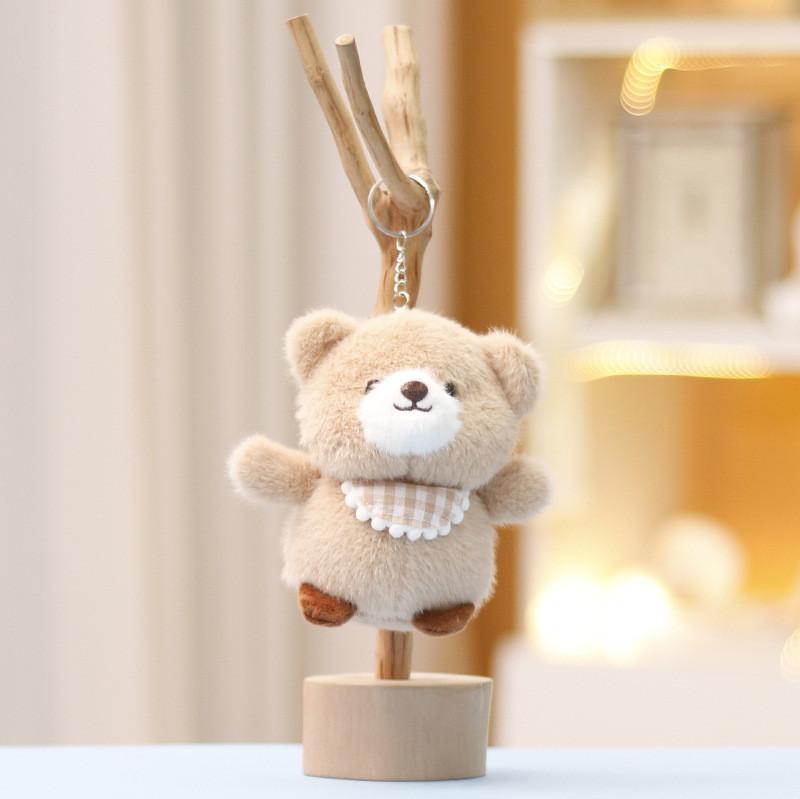 Plush Toy Panda With Pp Cotton Filling Keychain For Kids Room Accessory Gift