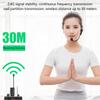 2Pcs Black 2.4G 100ft Range Wireless Headset Microphones For Speakers Teaching