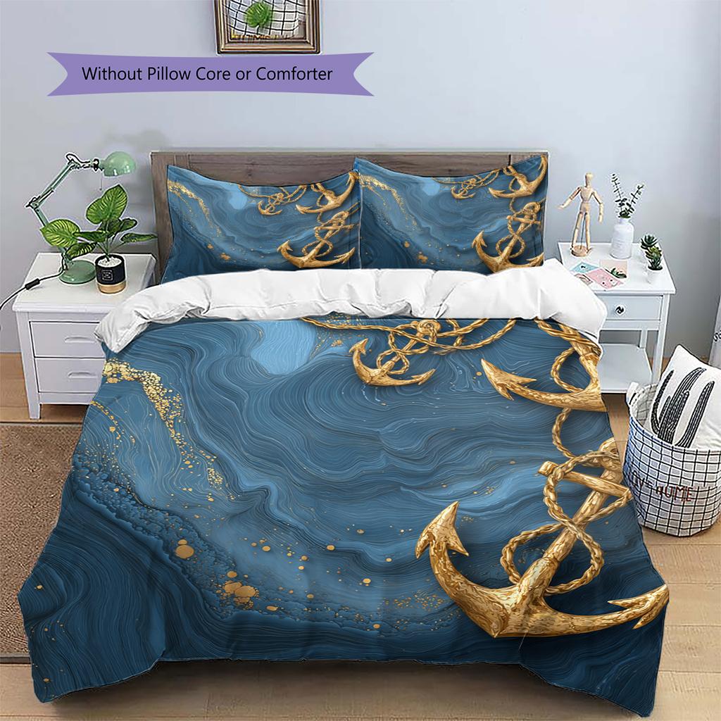 Cartoon Pattern Bedding Quilt Set Quilt Cover Pillowcase Home Decoration Birthday Gift (1 * Duvet Cover + 2 * Pillowcase, Without Core)