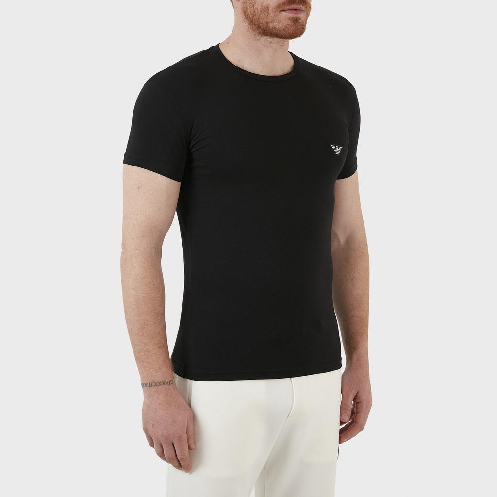 EMPORIO ARMANI SS22 Regular T Shirt Men's Black 111035-2R512-00020