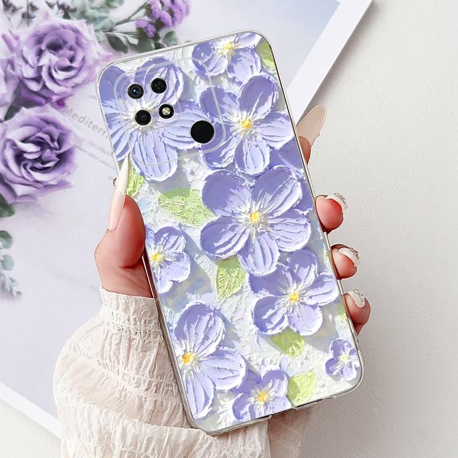 For Xiaomi Redmi 10C Case Cute Cat Luxury Butterfly Painted Cover 6.71'' Soft Silicone Case For Xiaomi Redmi 10C Redmi10C Fundas