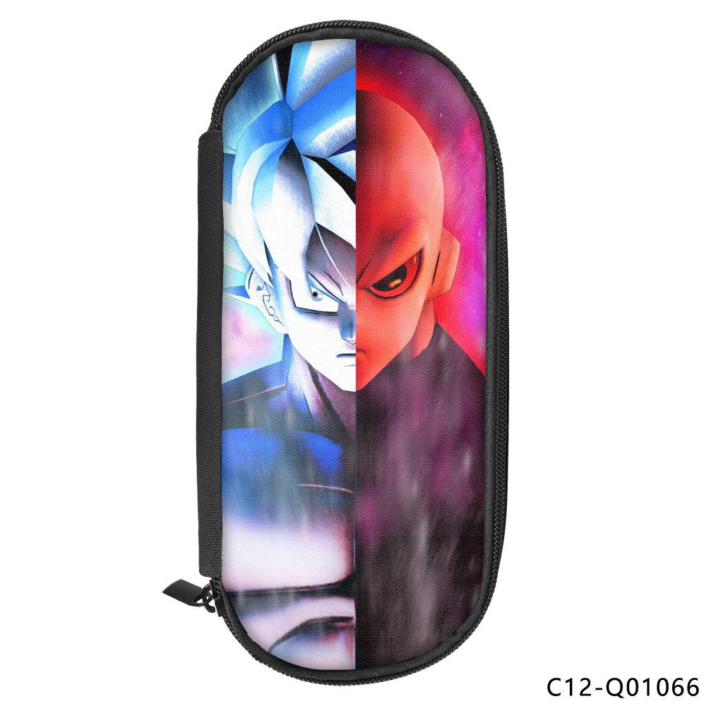 Dragon Ball Printed Polyester Pencil Case Student Stationery Box Portable Pencil Case Multifunctional Storage Bag