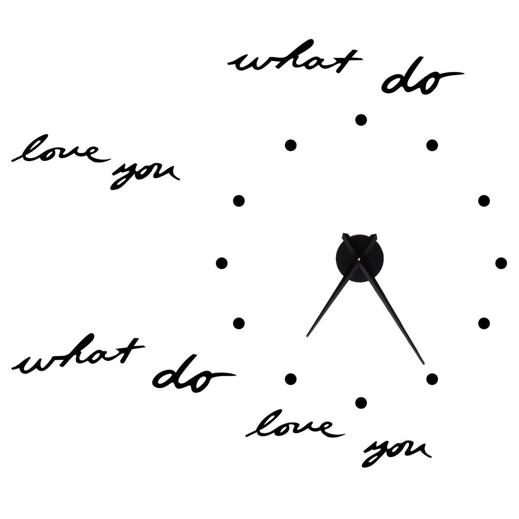 Innovative DIY Wanduhr Stilvolle Spiegeloberfläche Aufkleberuhr Moderne HeimdekorationSchwarz