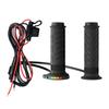 1 Pair 12V 22mm Motorcycle Hand Heated Grips 5-Gear Temperature Adjustable Electric Heating Handle Universal Motorcycle Hot Grip