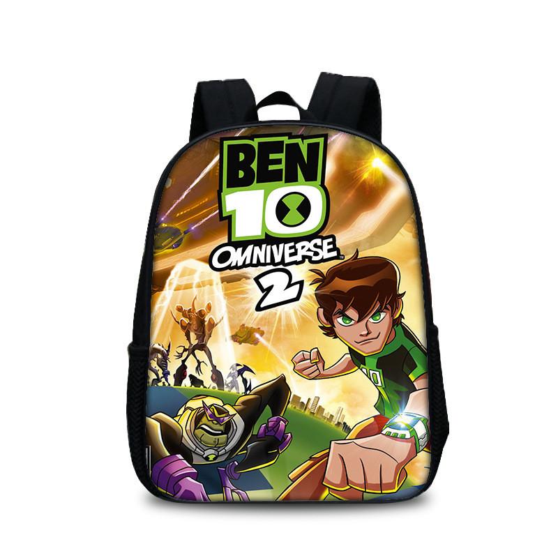 Mochila Escolar Ben 10 para Adolescentes con Diseño Cómodo Bolsa para Libros de Nailon para Estudiantes
