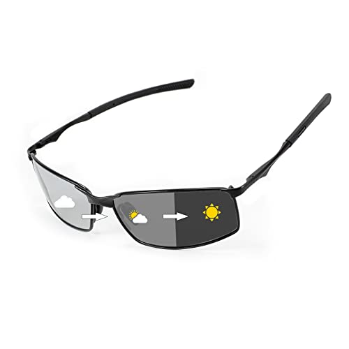 

[FEISEDY] Polarized Sunglasses for Men, Square Shape, Small Size, UV400 Protection, Ultra-lightweight, Stylish, for Driving/Cycling/Fishing B1029