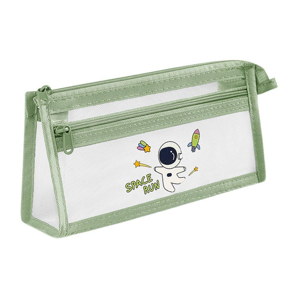 Transparent Pencil Case Mesh Stationery Bag Durable Stationery Storing Bag  Students