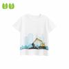 27Kids Children's Clothing Boys' Short-Sleeved T-Shirt Summer Boys' Excavator Hook Machine Clothing Children's Half-Sleeved Pure Cotton Top