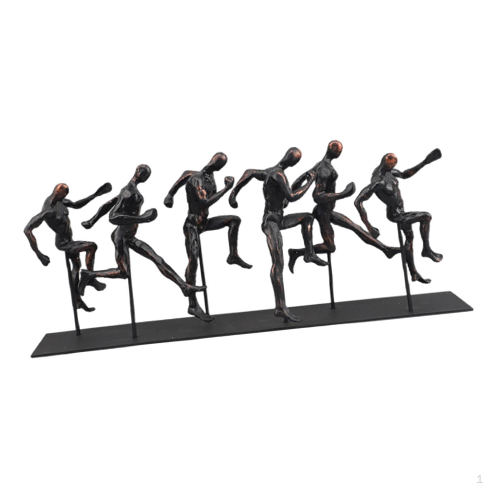 Athletic Figures Sculpture Elegant Art Decor