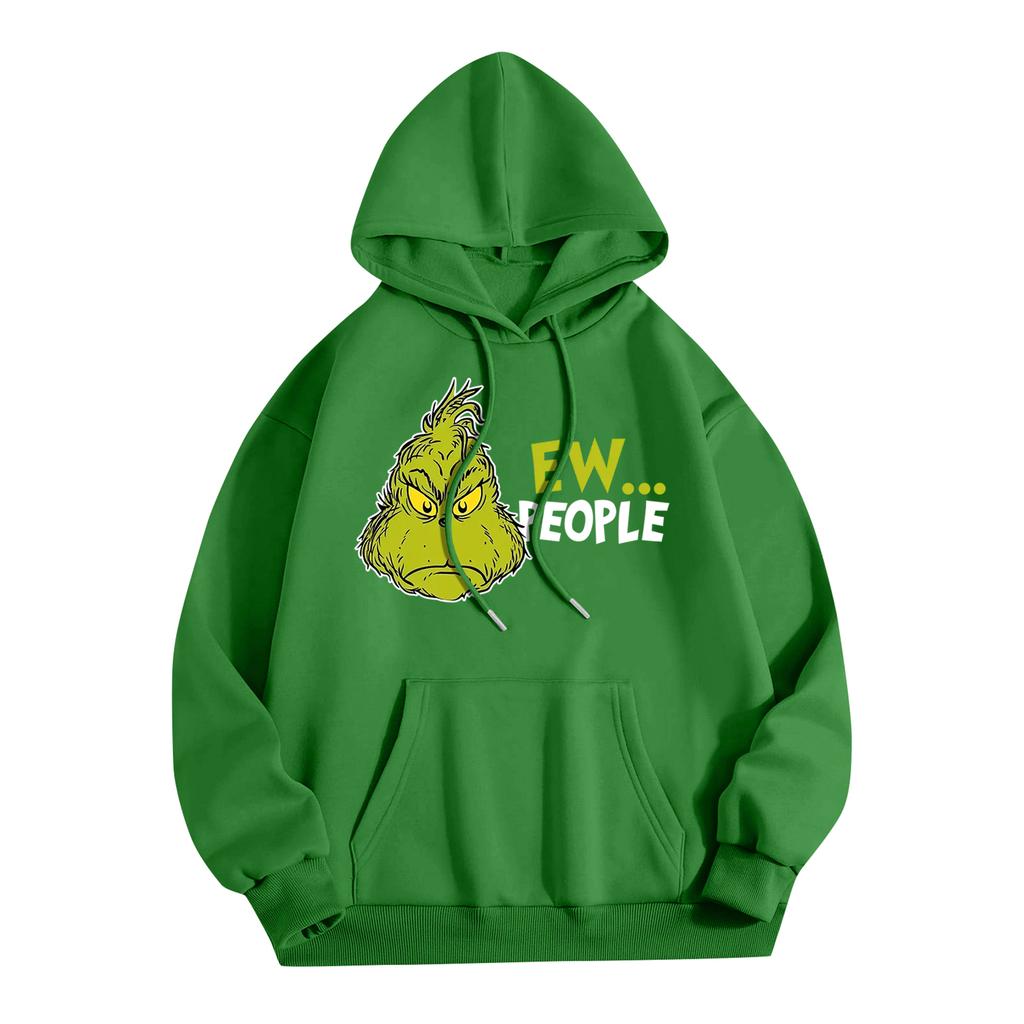 Women's Fashion Women's Lightweight Long Sleeve Pullover With Pockets Preppy Graphic Hoodie