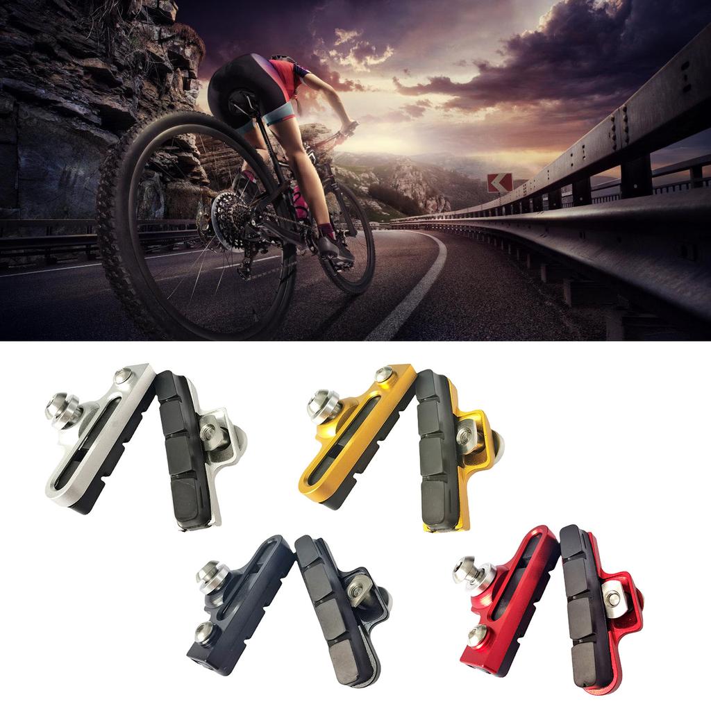 1Pair Folding Bike C Caliper Brake Pad Replacement NoSlip Road Brake Pad Professional Caliper Brake Pad Block