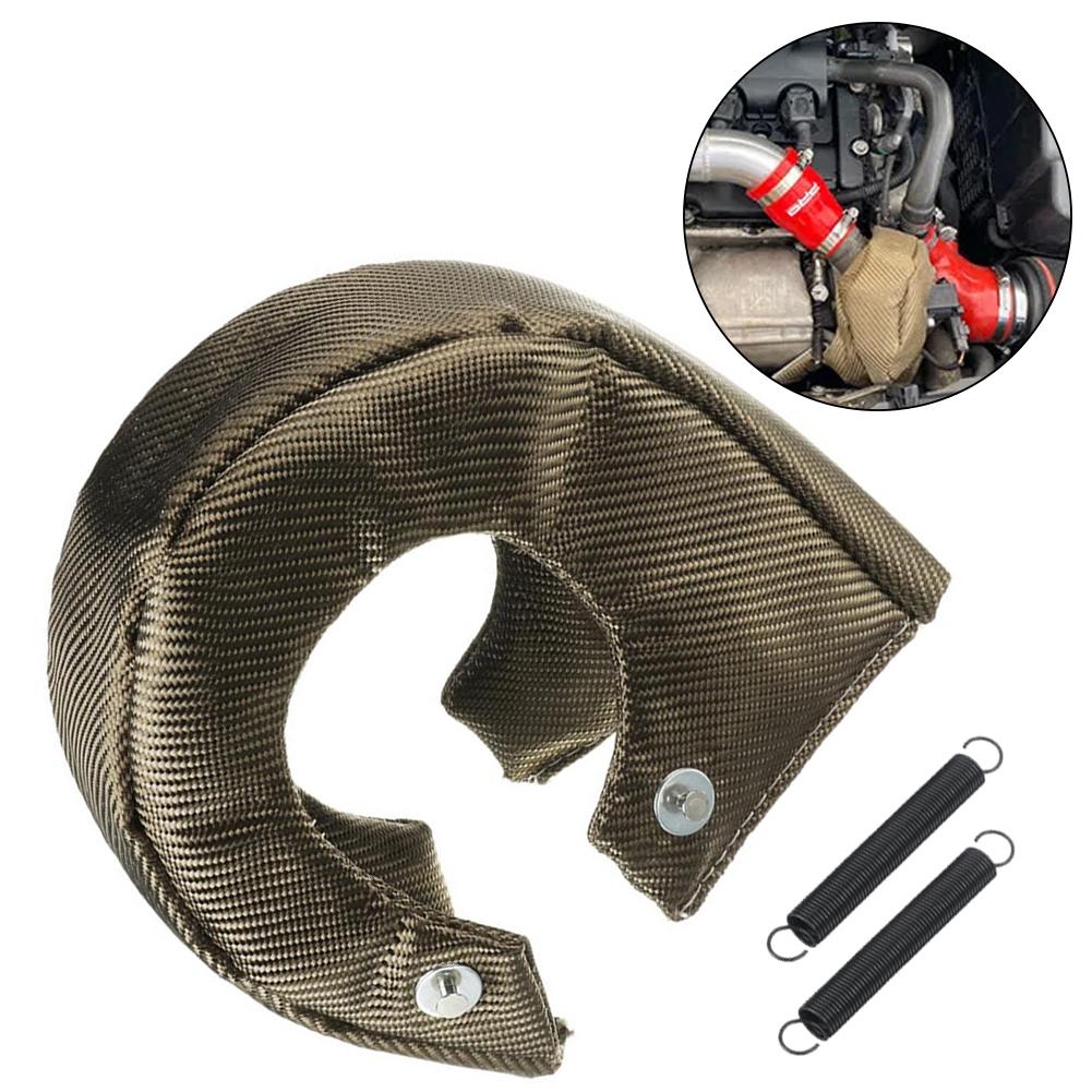 Car Turbo Heat Shield Cover T3 Fire-Retardant Wrapped Turbine Turbocharger Wrap Cover Heat-insulated Turbine Blanket