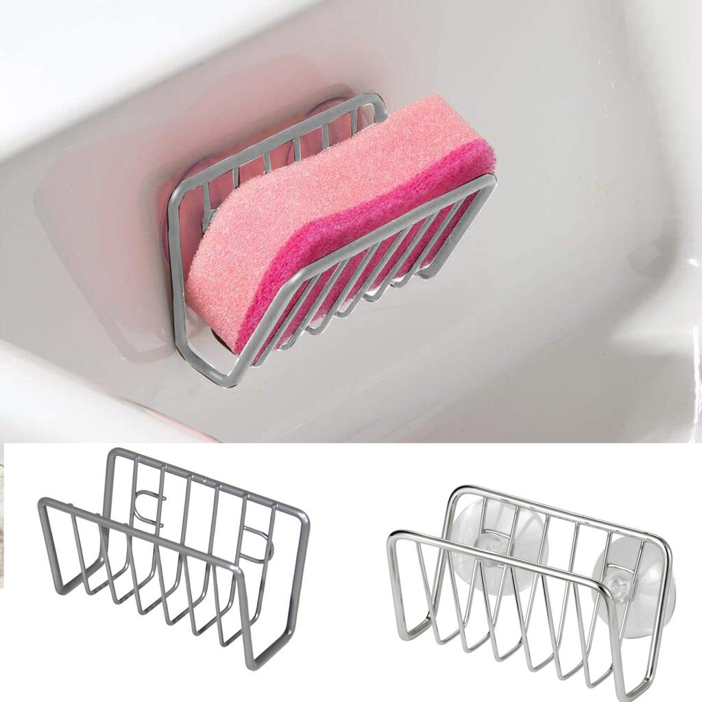 Non Perforated Suction Cup Storage Pool Draining Kitchen Storage Rack Sponge Rack