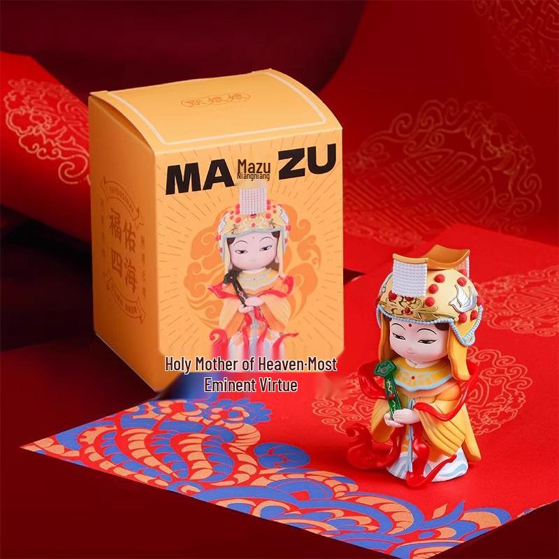 Mazu Goddess Statue: Blessing & Prosperity Figurine for Wealth and Protection