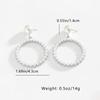 Fashionable and Elegant Style Women's Gorgeous and Luxurious Stud Earrings with Circular Pearl Earrings for Vacation Trip