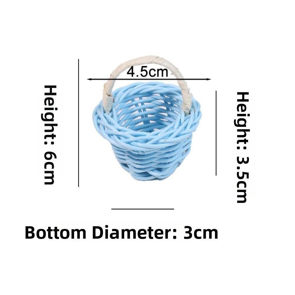 Beautiful Handmade Flower Storage Basket Hand-Woven Round Shape Wicker Flower Basket Shopping Storage Hamper Basket