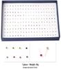 Korean 100-Pair Plastic Boxed Earrings Set - Soft Clay Drip Design, Diamond Glue Needle, Anti-Allergic.