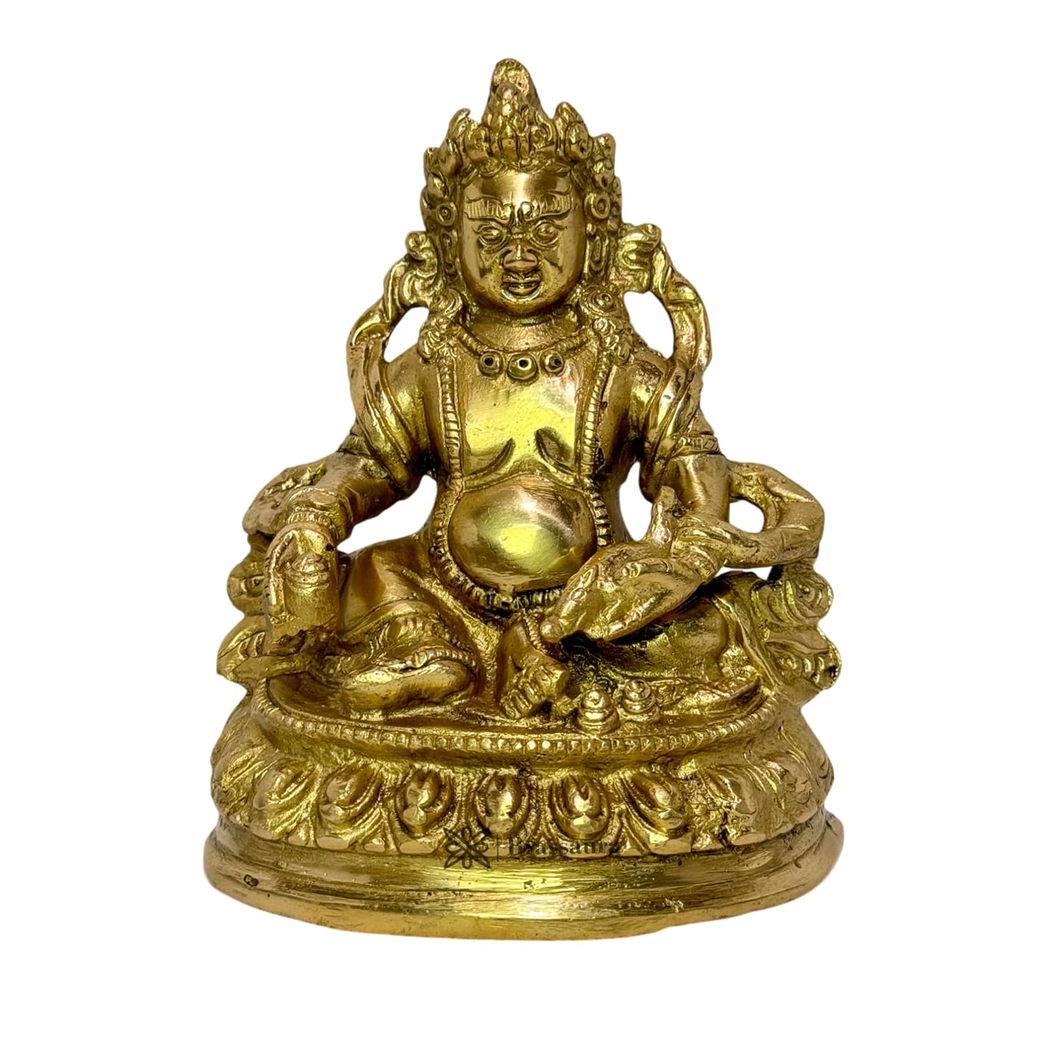 Golden Kubera God Of Wealth-Kuber God Statue For Home Decor Kuber Handwork Idol