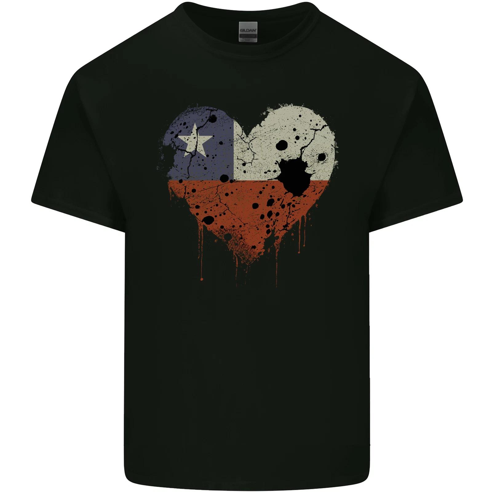 Love Chile Flag Chilean Day Football Kids T-Shirt Childrens XL