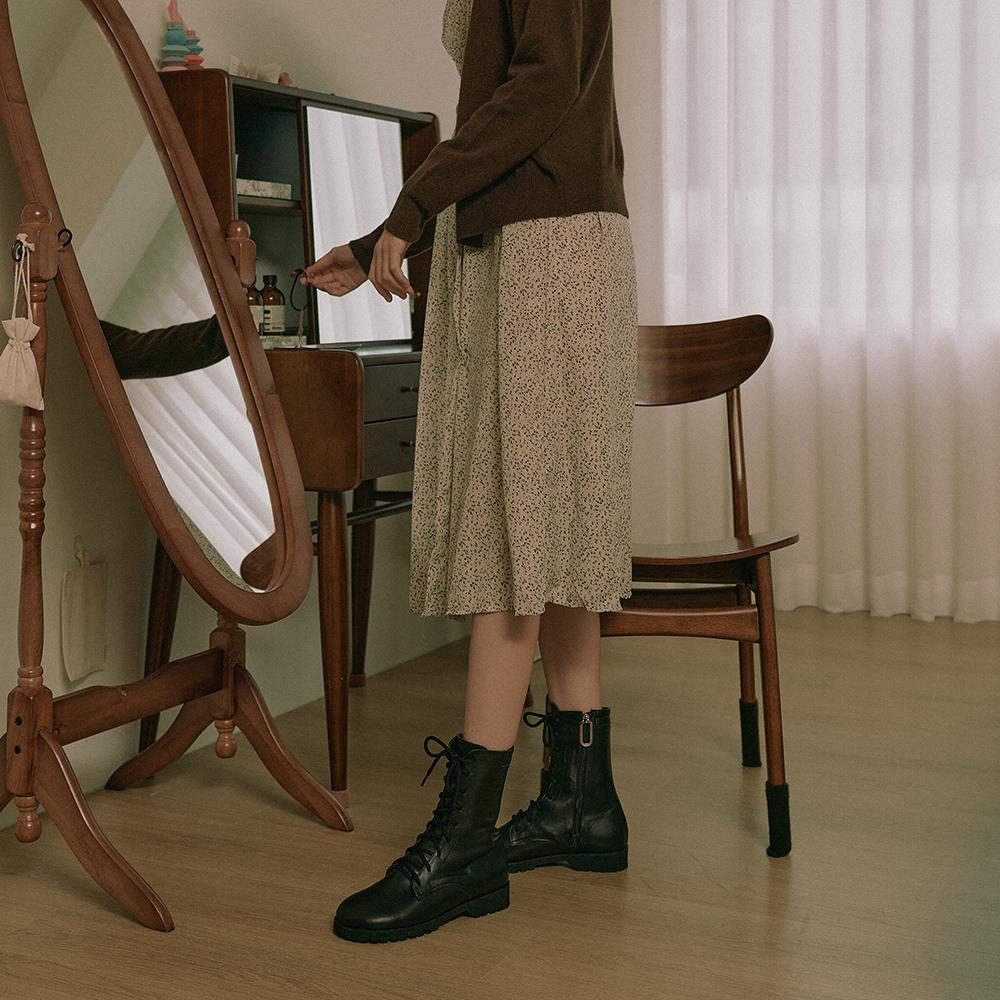 Kerrijade Flat Walker Boots_Black