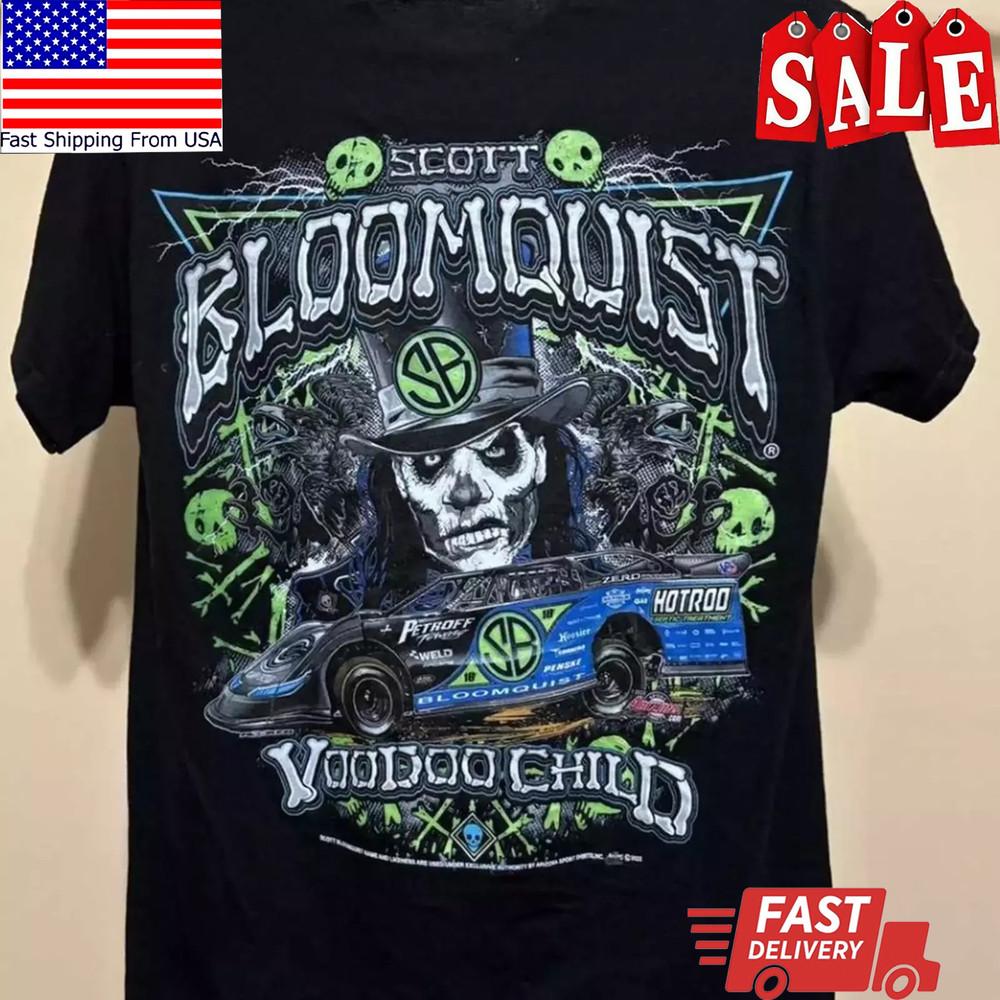 Vintage 90s Scott Bloomquist Dirt Late Model RacingT-Shirt, Late Model T-Shirt Unisex T-Shirt XXXL