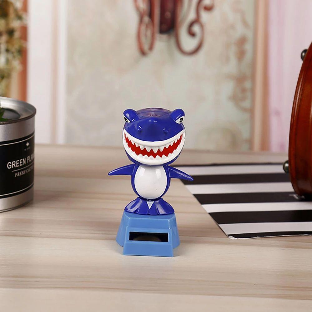 Decoration Dashboard Solar Swing Shark Solar Powered Shark Shaking Head Toy Bobbling Dancing Toys