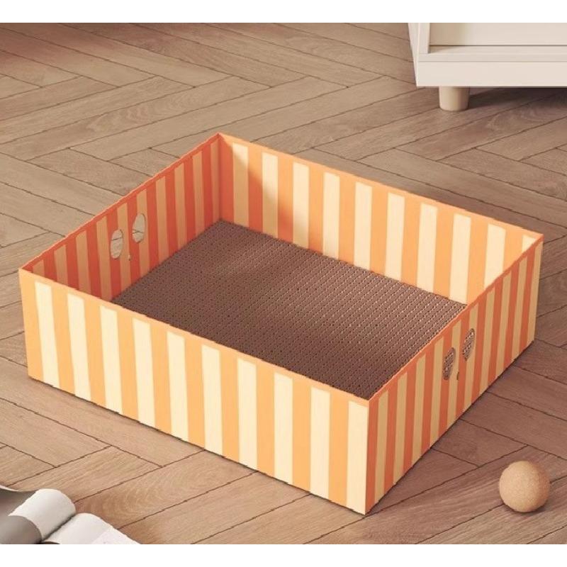 Placă de zgâriat pentru pisici ondulată, cuib pentru pisici, placă pentru gheare, rezistență la aderență, rezistentă la uzură, cuib placă de zgâriat pentru pisici