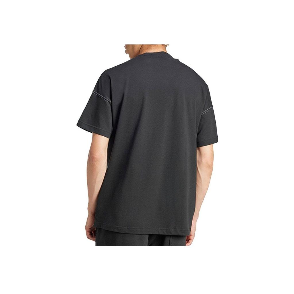 Adidas Round Neck Sports Casual Short Sleeve T-Shirt Men T-Shirts Black JJ3658