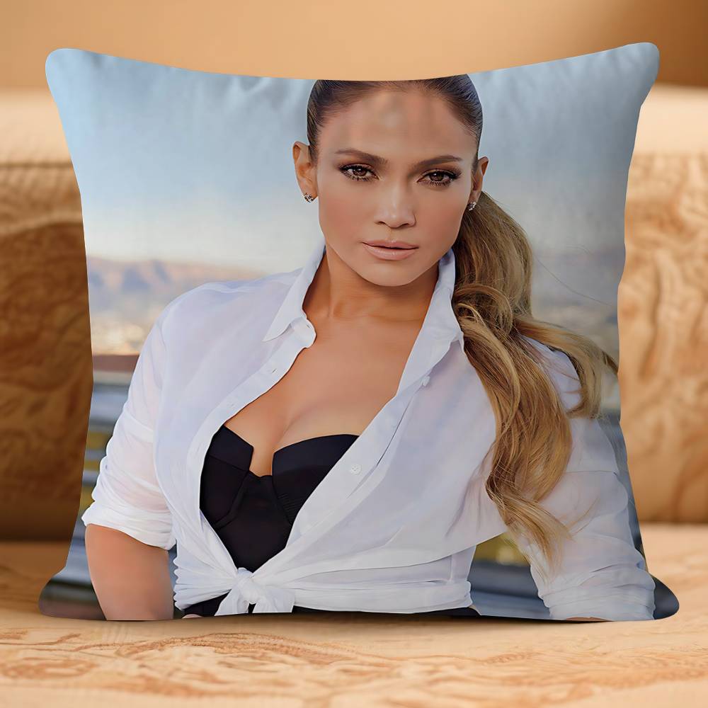 Jennifer-R Jlo LopezS Pillow Case Removable Washable Cushion Cover – All-Season Soft Linen