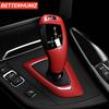For BMW F20 F30 F10 F31 F32 F36 F34 F22 X3 F25 X5 F15 Series 1 3 4 5 Carbon Fiber ABS Car Gear Shift Knob Trim Cover Accessories