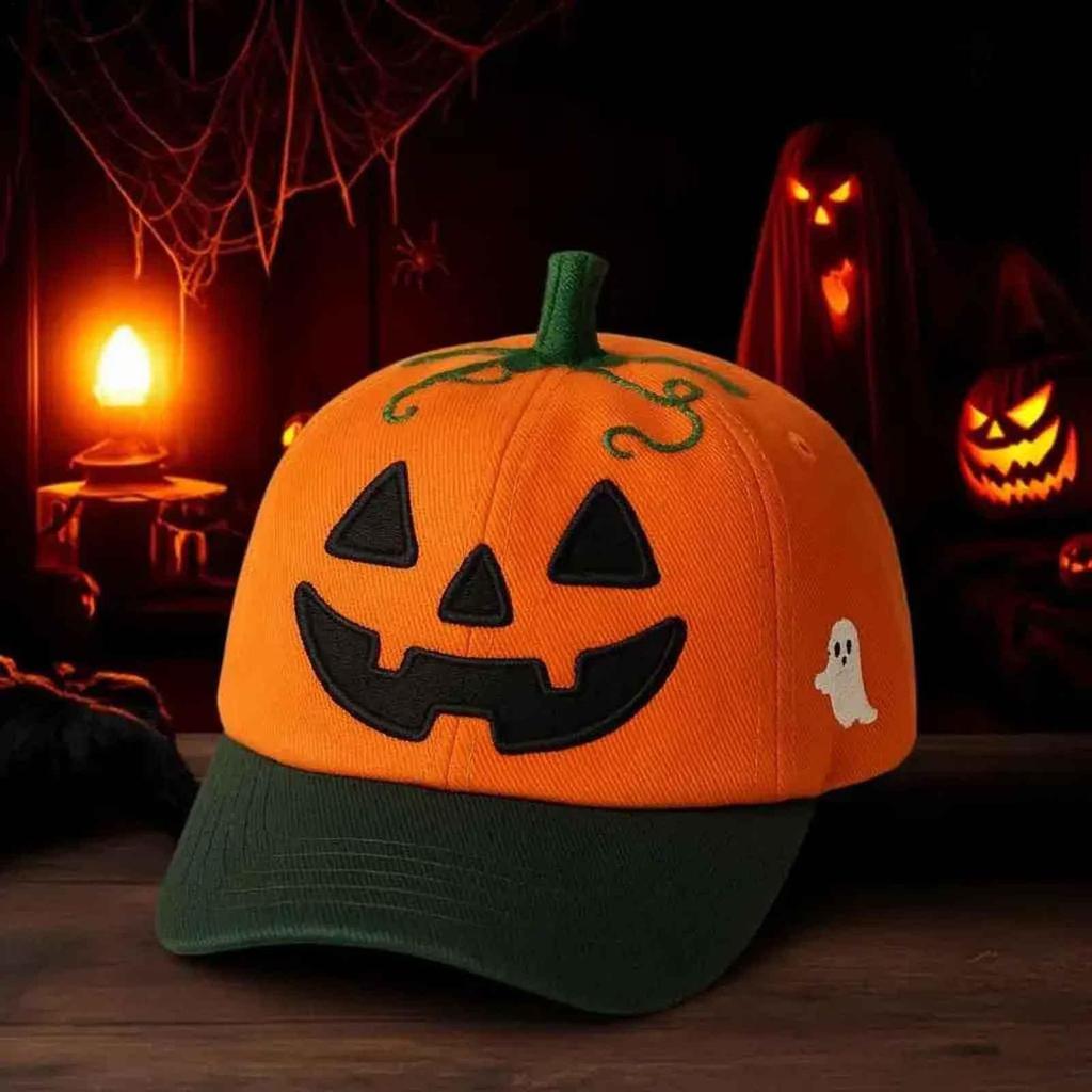 Halloween Pumpkin Hat Halloween Pumpkin Face Lantern Baseball Hat Funny Headwear Party Favors For Kids Daily Travel Autumn