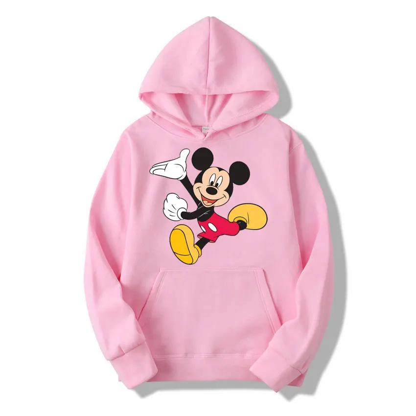 

Women s Hoodie Pocket Anime Mickey Mouse Cartoon Print Long Sleeve Clothing Street Couple Hoodie Autumn and Winter Pullover 3XL