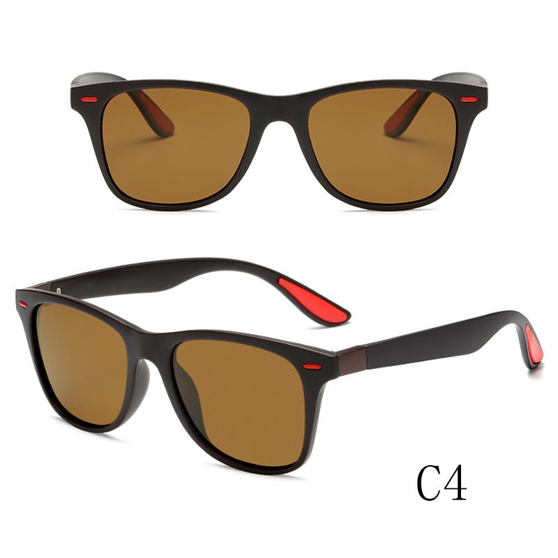Men's Polarized Square Sunglasses Fashion Rice Nail Driver Glasses Riding Driving Sun Shade Sunglasses