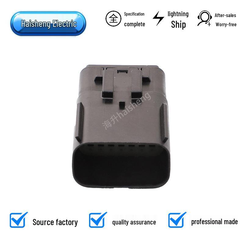 Black Automotive Wire Harness Connector 160111-6001/160112-6001, Large & Small Hole Vehicle Connector.