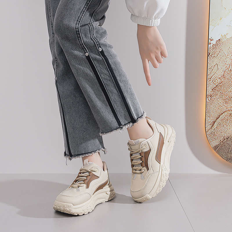 Fashion Thick Heeled 40 Shoes 46 Fabric Tennis Woman White Casual Sneakers Sport Imported Tenid Racing China Model Tenids
