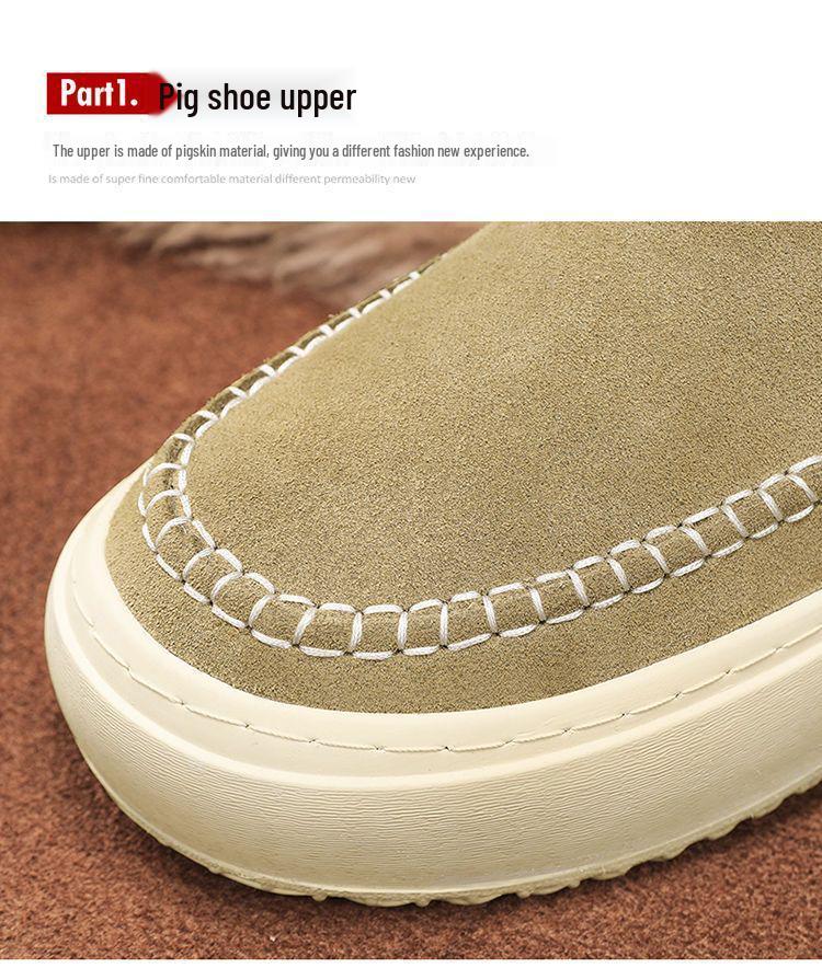 Severovýchodní pánské zimní plyšové sněhule: Silná podrážka, Teplé, Protiskluzové, Odolné proti chladu