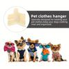 Pet Clothing Hangers Plastic Pet Hangers Suitable For Puppies And Kittens Clothing 19 X 9 X 0.2 Cm Hanging Plastic Clothes Rack