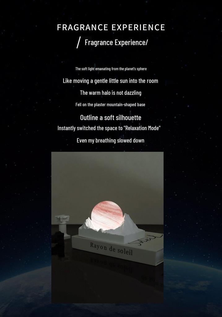 Moon Valley Aroma Diffuser: Elegant Bedroom Night Light & Fragrance Gift for Girls