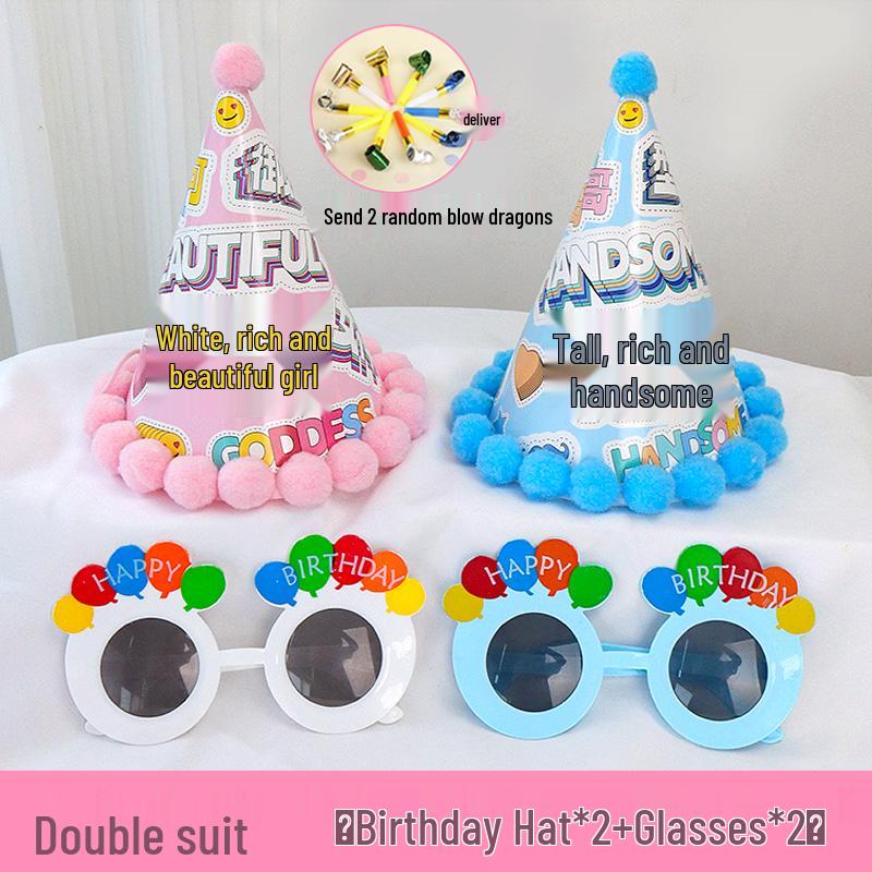 2025 Birthday Hat for Kids & Adults - First Birthday Party, Photo Props, Cake Hat
