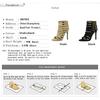 Retro Römische Sandalen Damenschuhe Nieten-Design Sandalen mit Absatz Reißverschluss hinten Sexy High Heels Stiletto 11 cm Ausgeschnitten Sommerschuhe
